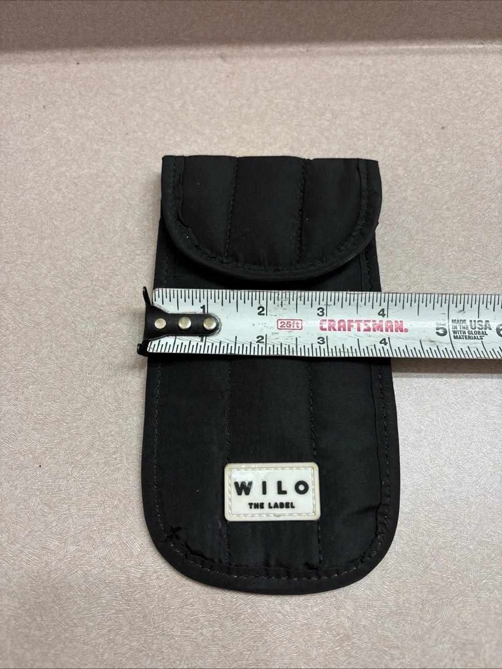 Wilo The Label Quilted Puffer Cosmetic Makeup Bag Pouch Wristlets & Glasses Case